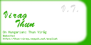 virag thun business card